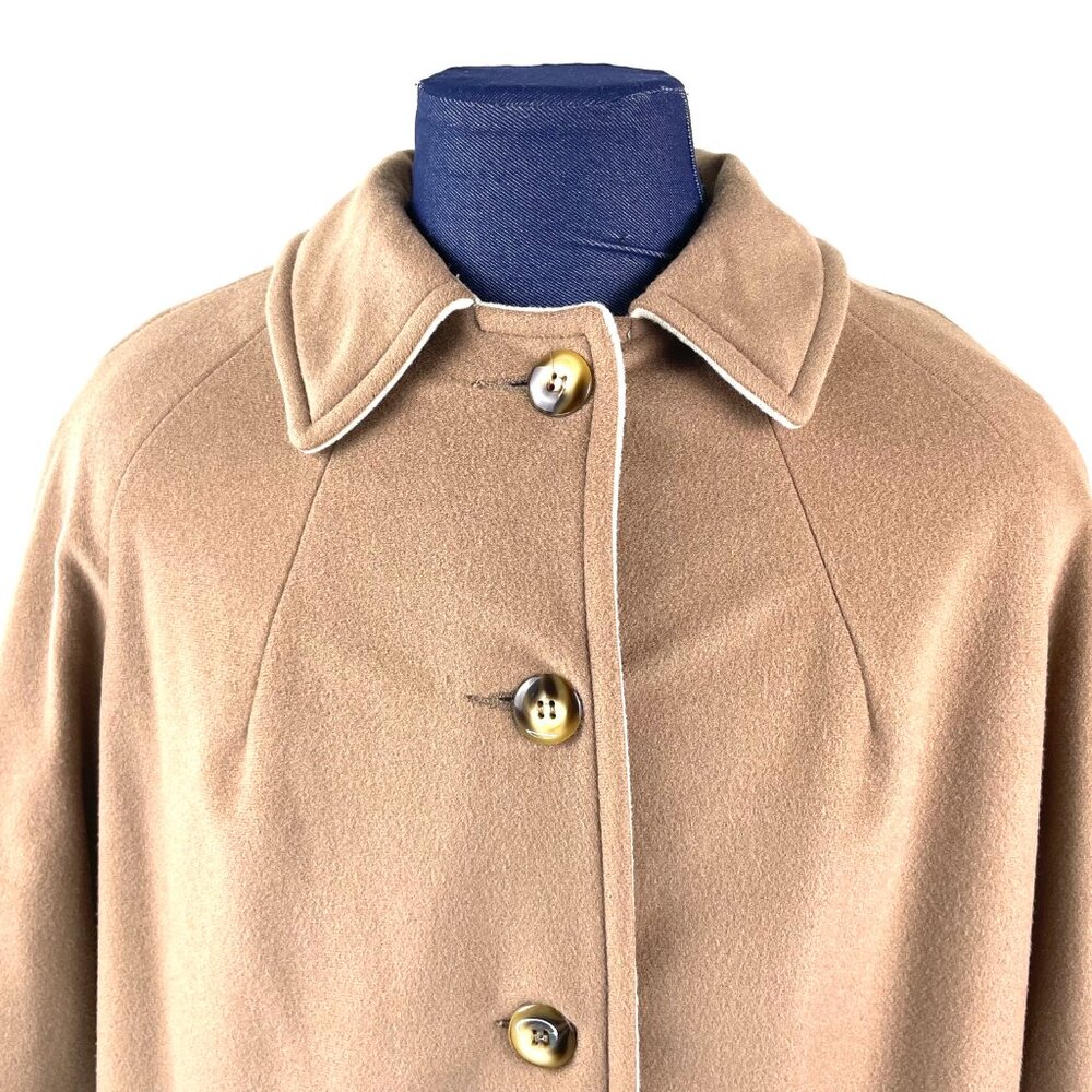 Wellington Fashions “Kashmiracle” Coat – Camel Brown, Size Large, Made in USA - Picture 2 of 14